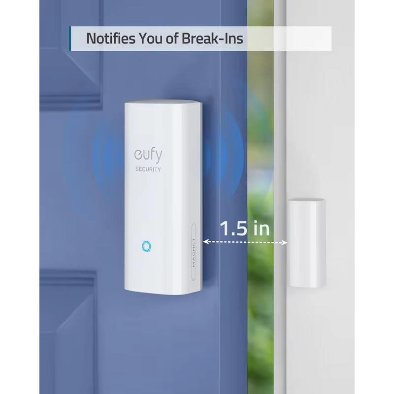 eufy Security Haustürsensor für Smart Home Fenster und Türen in Schwarz oder Weiß (erfordert HomeBase) - Bild 2