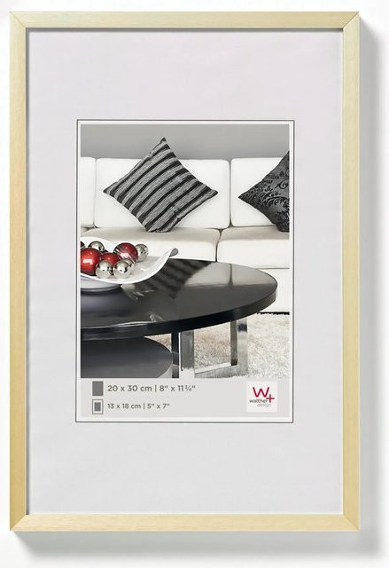 Walther Design Bilderrahmen Chair Aluminium in Gold, B/H: 30 x 40 cm - Bild 1