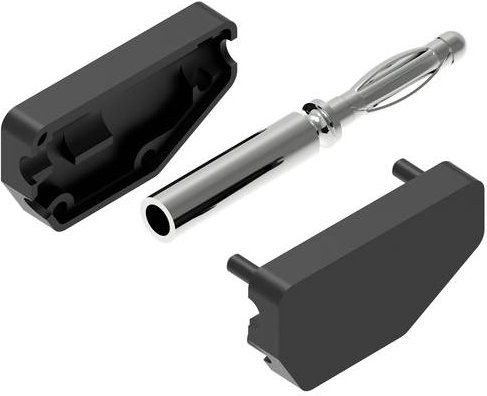 Electro PJP 215-CD1-N Bananenstecker gerade Schwarz mit 2mm Stift-Durchmesser - Bild 1