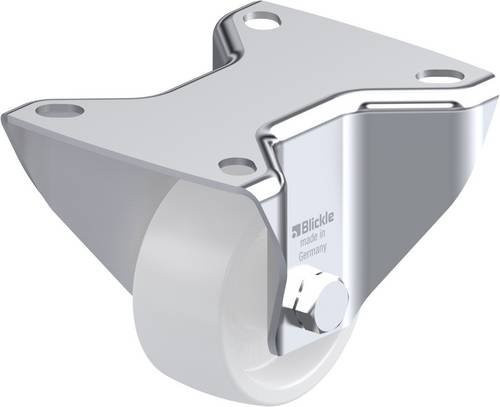 Blickle Bockrolle B-PPN 60G in Weiß mit Kunststoffrad und 60 mm Durchmesser, Tragfähigkeit max. 80 kg - Bild 1