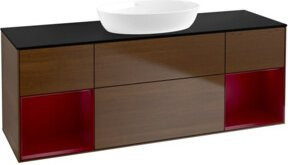 V&B Waschtischunterschrank Finion Wandbeleuchtung in Lackoptik, Breite: 160 cm, Tiefe: 50,1 cm, Höhe: 50,1 cm - Bild 1