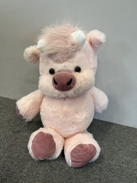 Yiran toy Hochlandrind Plüschtier, 45 cm, Rosa / Pink - Bild 1