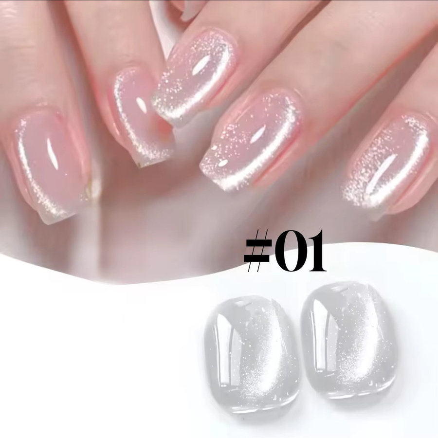 MIANEL NAIL Katzenaugen-Magnet-Gel-Nagellack, Weiß, 12 ml - Bild 2