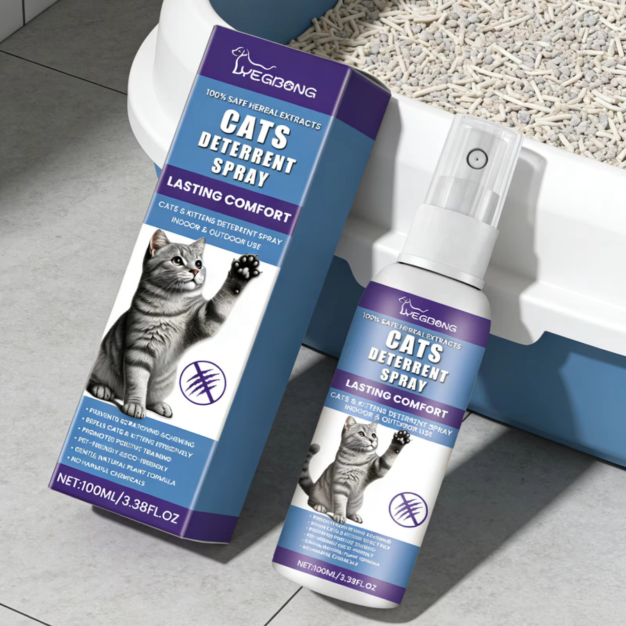 YEGBONG Katzen-Abwehrspray zur Verhaltenskorrektur und zum Möbelschutz mit natürlicher Formel, Multicolor, 100 ml - Bild 2