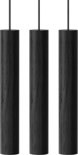 UMAGE Chimes Cluster 3 Pendelleuchte aus Eichenholz in Schwarz - Bild 1