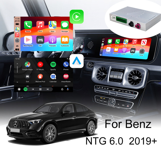 Ezonetronics Kabelloses CarPlay und Android Auto Nachrüstkit für Mercedes Benz NTG 6.0 MBUX System ab 2019 in Silber - Bild 1