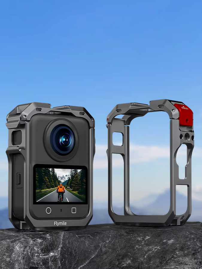 Flymile Metallkäfig aus Aluminiumlegierung als Schutzgehäuse und Erweiterungsadapter für deine DJI Osmo 360 Panoramakamera - Bild 7
