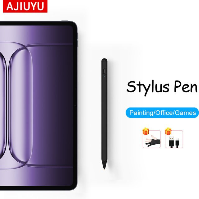 AJIUYU Universal Stylus Touchscreen Stift in Schwarz für OPPO Pad und Honor Pad Tablets - Bild 1