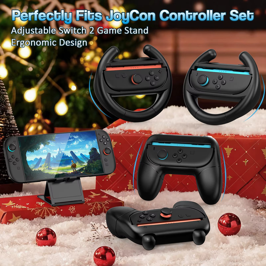 21 in 1 Zubehörset für Nintendo Switch 2 mit EVA Case in Schwarz - Bild 4