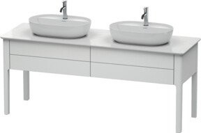 Duravit Waschtischunterschrank Luv in Weiß matt, stehend, B/T/H: 173,3 x 57 x 74,3 cm - Bild 1