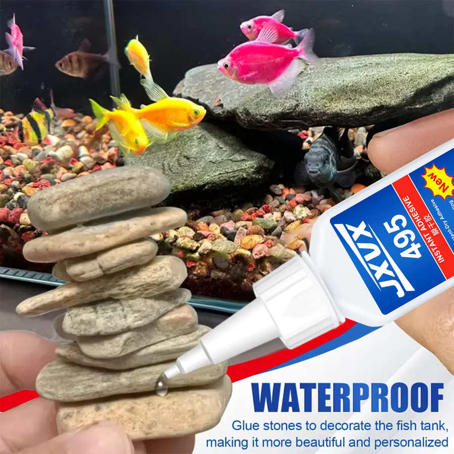 Transparentes Cyanacrylat-Sekundenkleber-Set für Aquascaping und Moosbefestigung im Aquarium - Bild 3