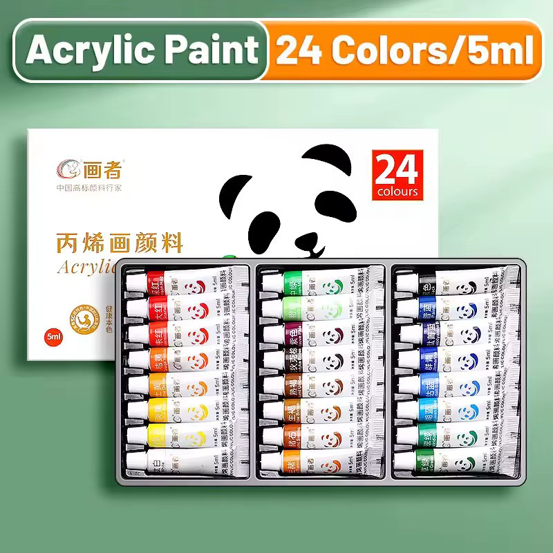Acrylfarben-Set in Multicolour mit 12, 18 oder 24 Farben à 5 ml für deine DIY-Bastelarbeiten - Bild 2