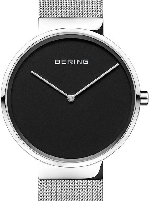 Bering Analoguhr, Quarz, Edelstahl, Schwarz, 39 mm, Unisex - Bild 1