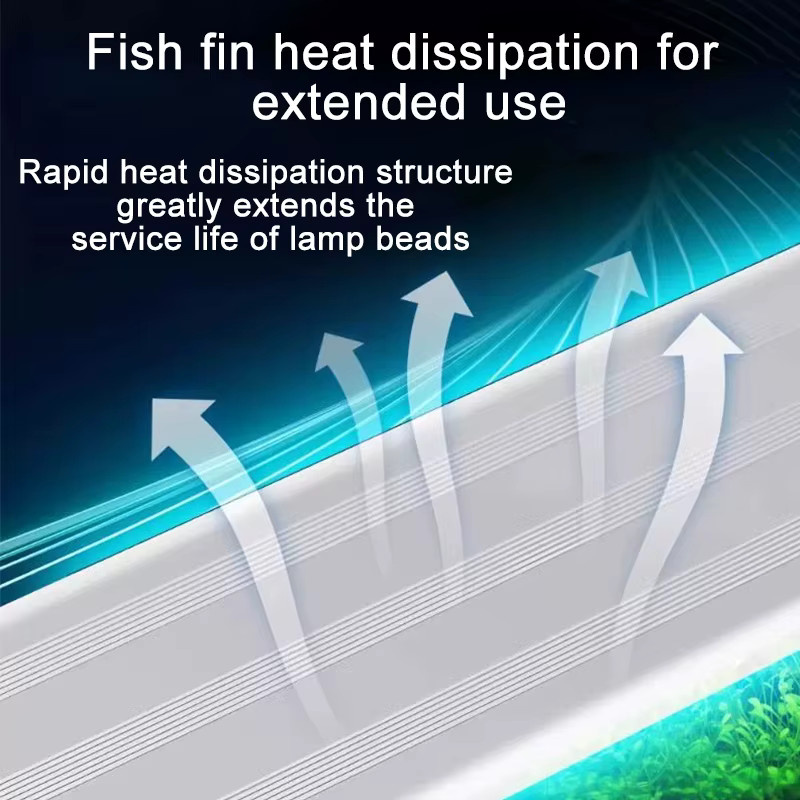 TUNFAN Aquarium LED Fischbecken-Beleuchtung in Weiß mit RGB-Vollspektrum und Teleskop-Clip-On-Funktion für Aquarien von 18 bis 75 cm - Bild 3