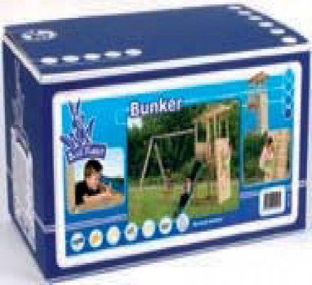 Intergard Spielturm Baupaket Bunker Kit Holz - Bild 1