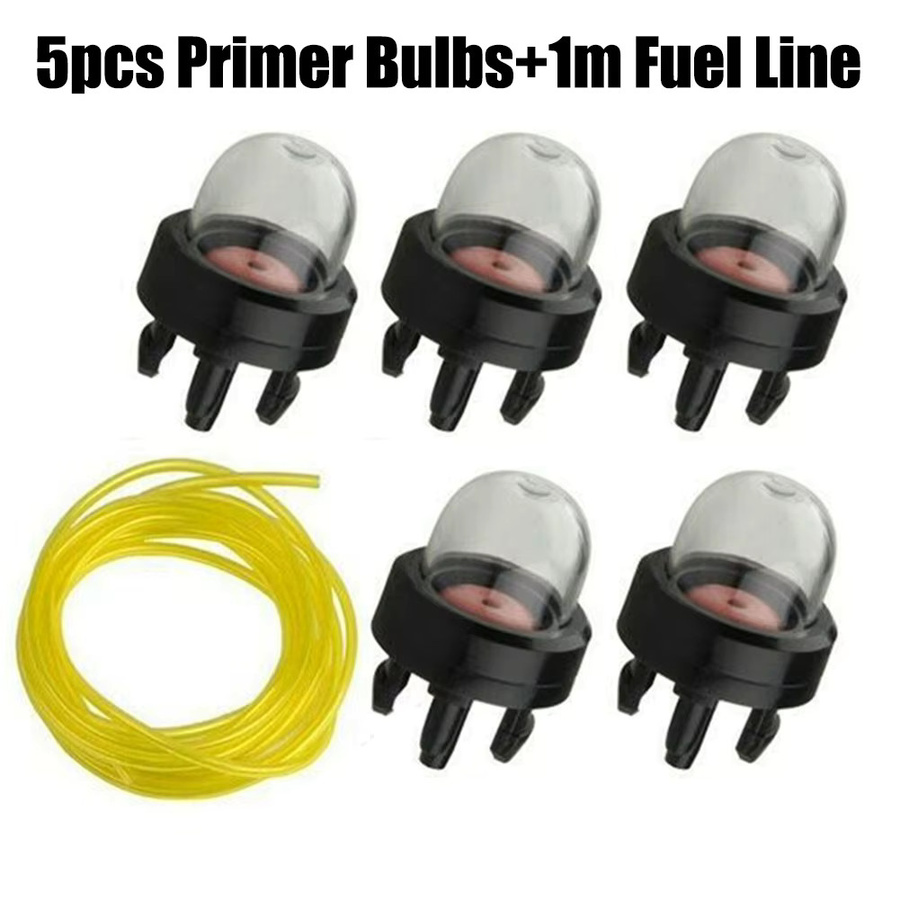 5 Stück DAZZLEEX Pumpenbirnen mit 1 m Kabel für Trimmer, Kettensäge und Gebläse in Grün - Bild 2