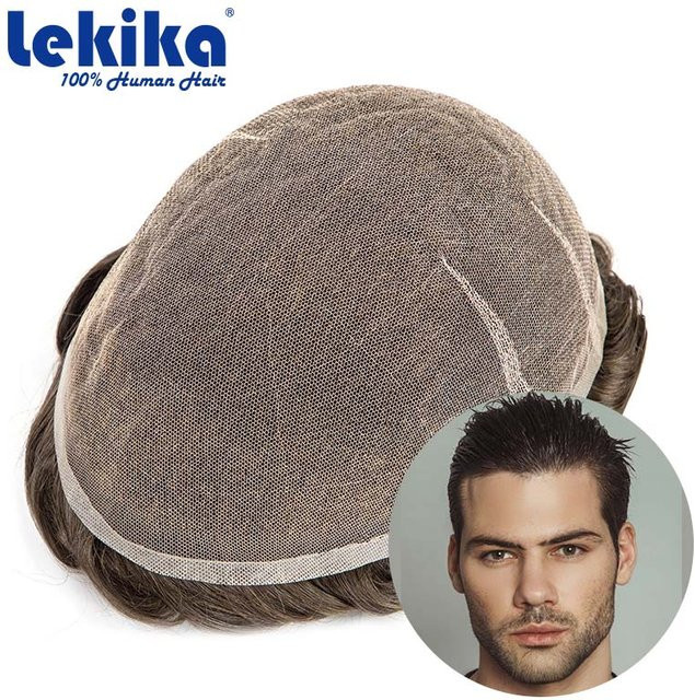 lekika Herren-Haarersatz Toupet, Echthaar, Brasilien - Bild 1