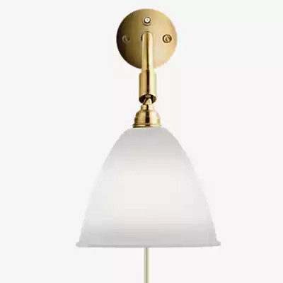 Gubi BL7 Wandleuchte aus Messing und Keramik in Gold und Weiß - Bild 1