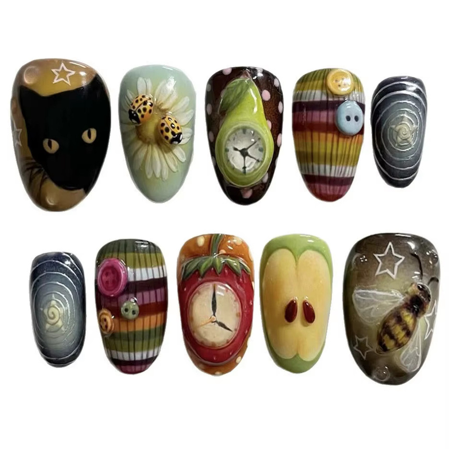 YADORNOS Press On Nails, Blush, Glänzend, 24 Stück - Bild 3