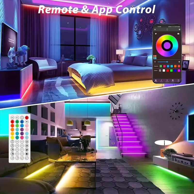 FRST RGB LED Streifen mit App-Steuerung, flexibles LED Lichtband für deine Raumdekoration, Länge: 40 m - Bild 4