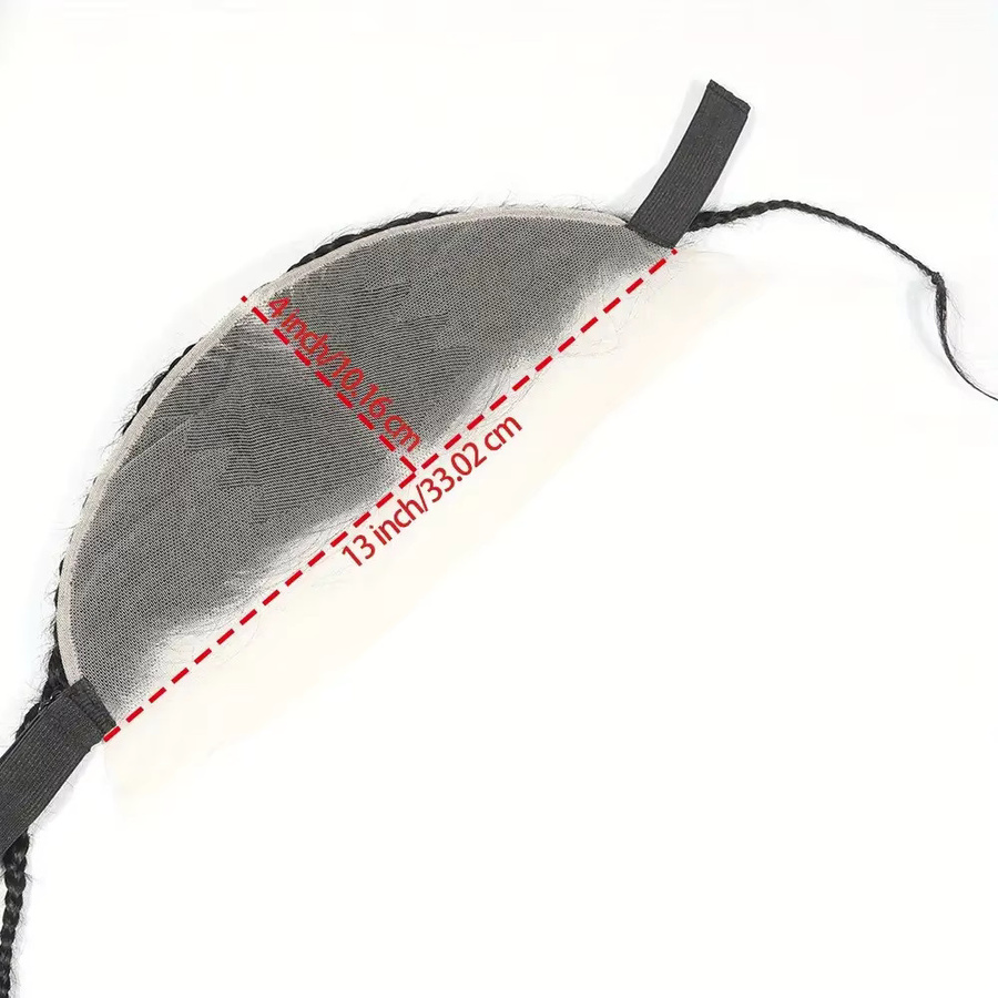 donxue Perücke mit Zöpfen, 13x4 transparente Spitze, brasilianisches Remy-Echthaar, glatt, Damen - Bild 4