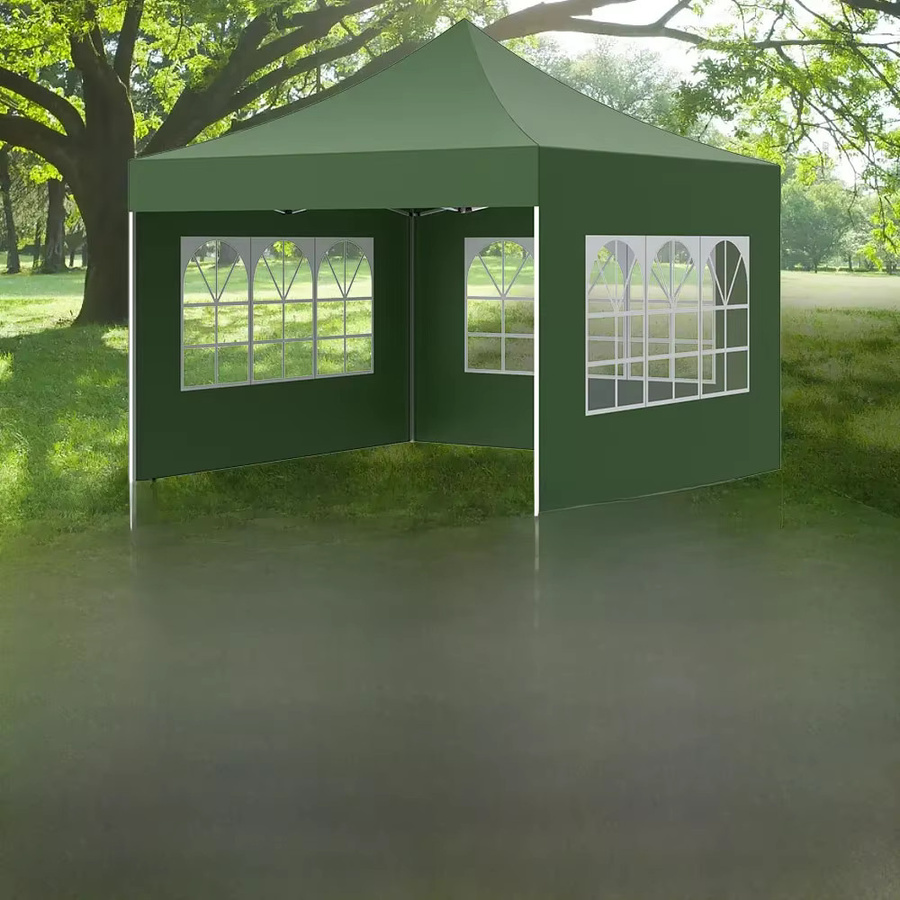 Wasserdichter Garten-Schatten-Unterstand aus grünem Oxford-Polyester für den Außenbereich, B/T: 300 x 200 cm - Bild 6