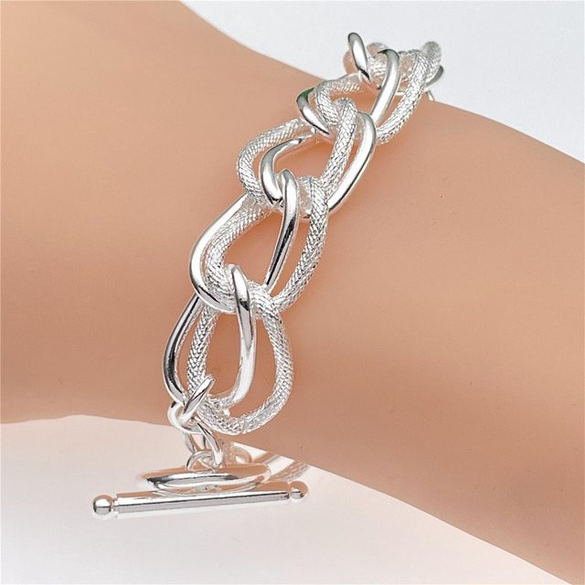 Andara925 Armband Doppel Ring, 925 Silber, Damen - Bild 1