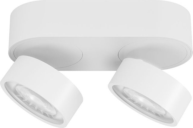 LUX-IT Swing 95 Round LED-Deckenstrahler 2-flammig in Weiß mit dim2warm Technologie (1800K - 3000K) - Bild 1