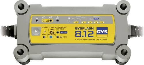 GYSFLASH 8.12 029385 Automatikladegerät 12 V 8 A in Grau - Bild 1