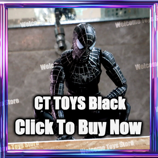 CT Toys Spiderman Symbiote Figur, Schwarzer Anzug Version, Actionfigur - Bild 1