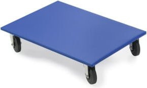 HMH Möbelroller in Blau und Holzoptik, Höhe: 48 cm, Breite: 72 cm, Durchmesser: 10 cm - Bild 1