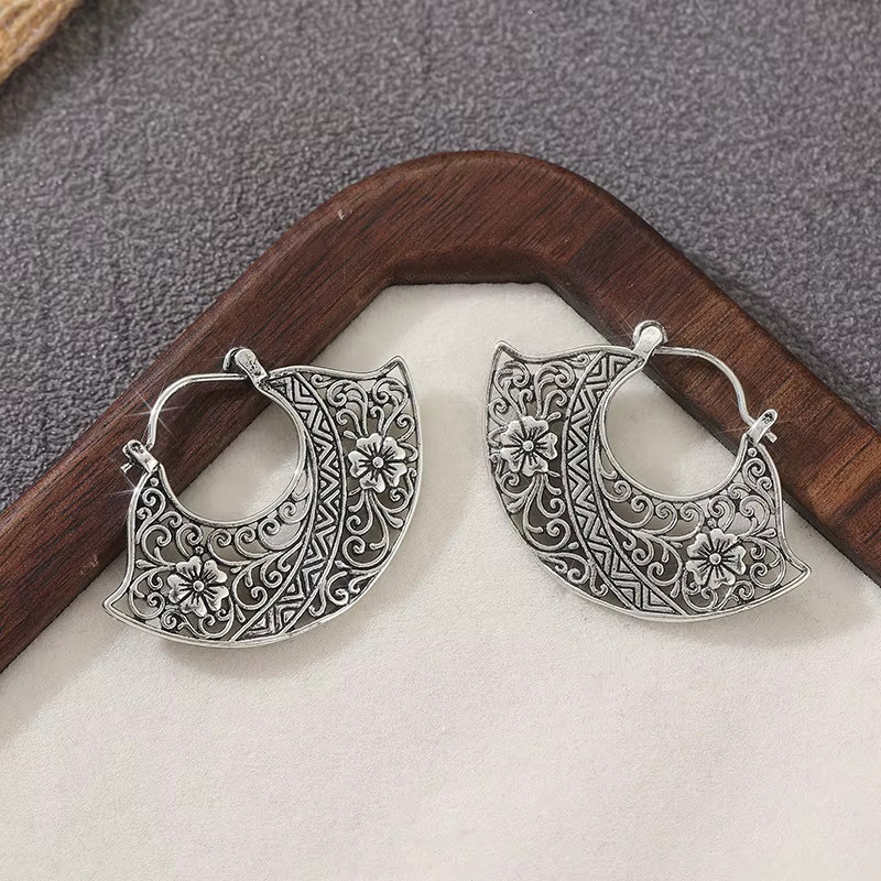 YoYo Ohrringe, Silber, Vintage, Damen - Bild 3