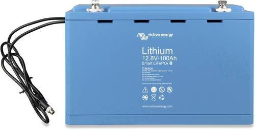 Victron Energy Smart BAT512110610 Solarakku LiFePO4 12.8 V 100 Ah mit Bluetooth, B/H/T: 249 x 293 x 168 mm, M8-Schraubanschluss, Blau - Bild 1