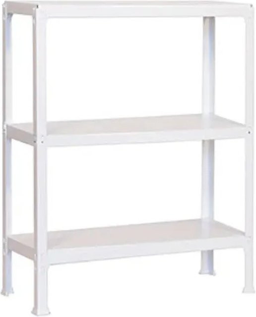 PROREGAL Wohnregal Living Koala aus Metall mit 3 Fachböden in Weiß, H 90 x B 100 x T 30 cm - Bild 1