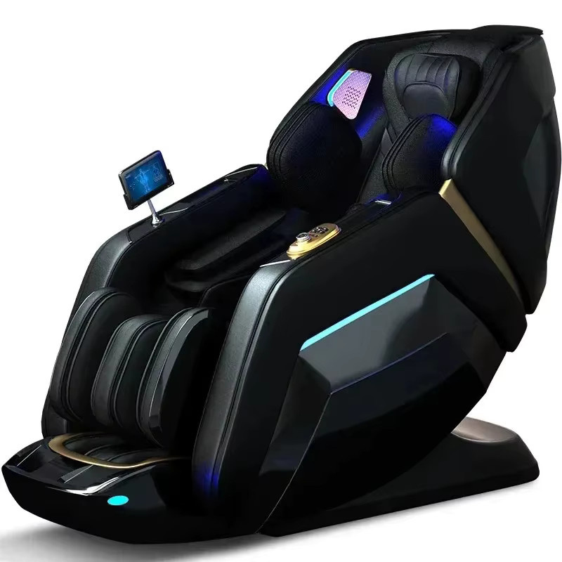 FULANG 4D Zero Gravity Massagesessel mit Sprachsteuerung, Heizfunktion, Bluetooth und Airbag in Schwarz - Bild 2