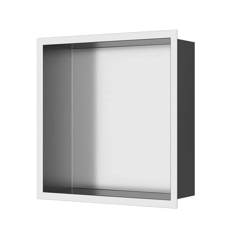 Swiss Aqua Technologies Duschnische Wandnische aus Edelstahl 304 in Silber Gebürstet, Montage ohne Bohren, B/T/H: 30 x 30 x 30 cm - Bild 2