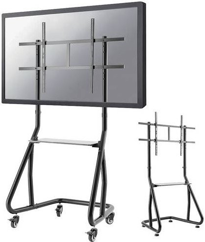 Neomounts NS-M3800BLACK TV-Rollwagen Bodenständer in Schwarz für Bildschirme von 152,4 cm bis 254,0 cm, Starr - Bild 1