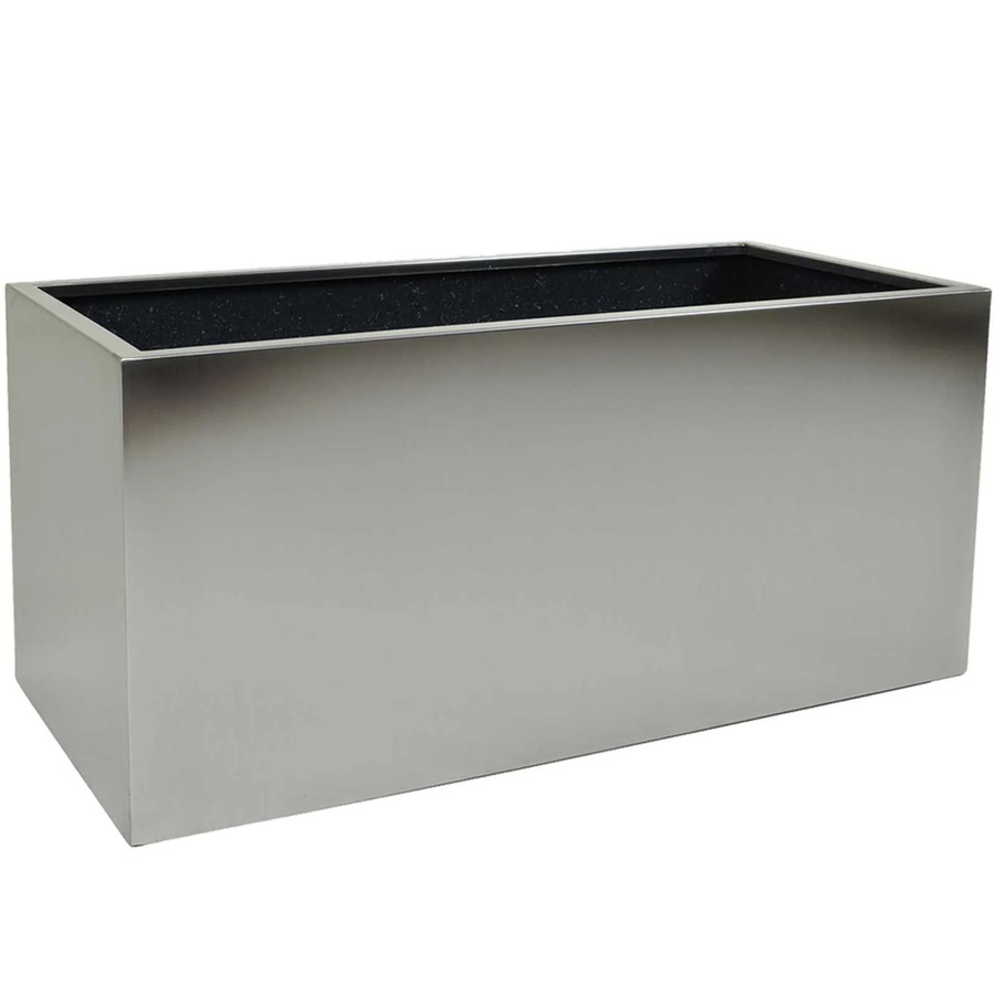 Vivanno Pflanztrog Maxi Edelstahl Gebürstet Silber B/T/H: 80 x 40 x 40 cm - Bild 2
