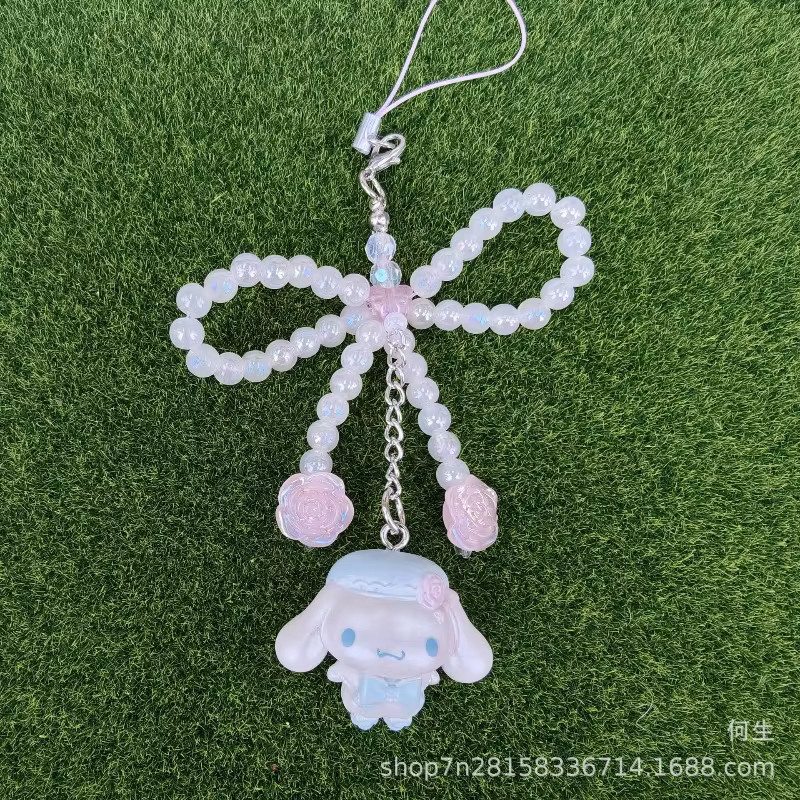 Sanrio Perlen-Schleifen-Serie, Hello Kitty, Anime-Figur, Puppen-Anhänger - Bild 2