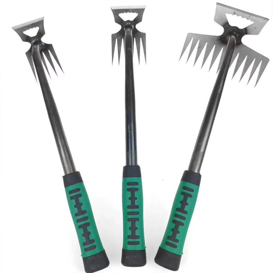 Alloet 2 in 1 Gartenrechen und Unkrautentferner mit Schaufelfunktion zur Wurzelentfernung - Bild 2