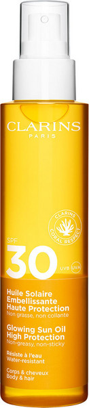 Clarins Huile Solaire Embellissante Körperöl, LSF 30, Vitamin E - Bild 1