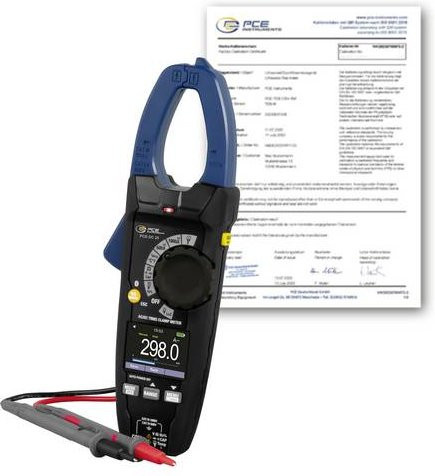 PCE Instruments PCE-DC 25-ICA Digitale Stromzange in Blau, ISO kalibriert - Bild 1