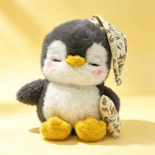 Yiran Health & Beauty Schläfriger Pinguin, Plüschtier, 20cm, ab 0 Jahren - Bild 1