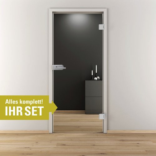 NOVADOORS Glasdrehtür-Set Nova GST 510, Farbe Grün, B/H: 83,4 x 197,2 cm - Bild 1