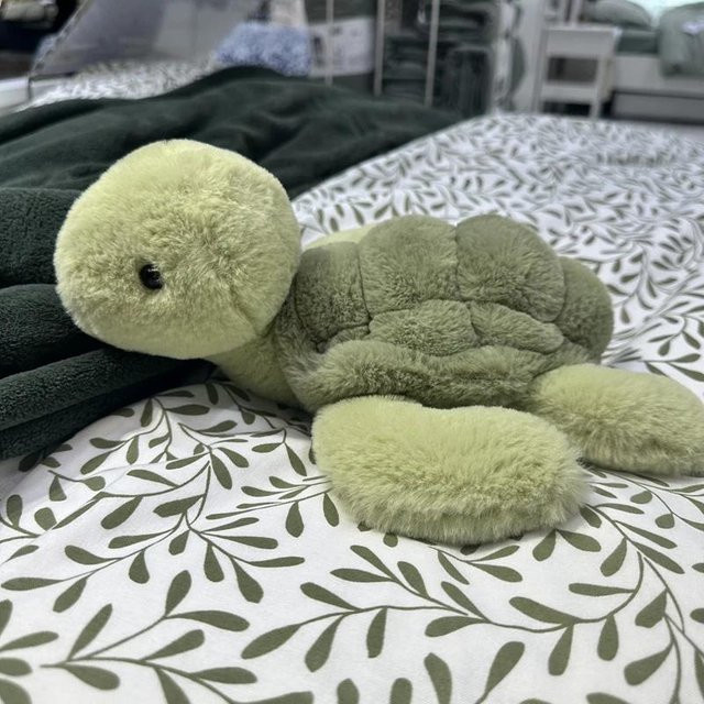 Yiran toy Meeresschildkröte Plüsch, Tier Puppe, Grün, 28cm - Bild 1