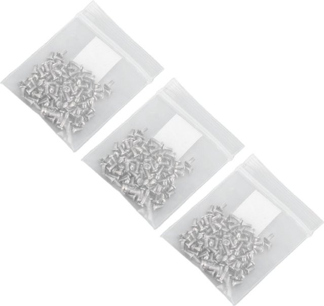 Koogeelife Reparaturset Brillenschraube Metall, 300 Stück, White, Silver - Bild 1