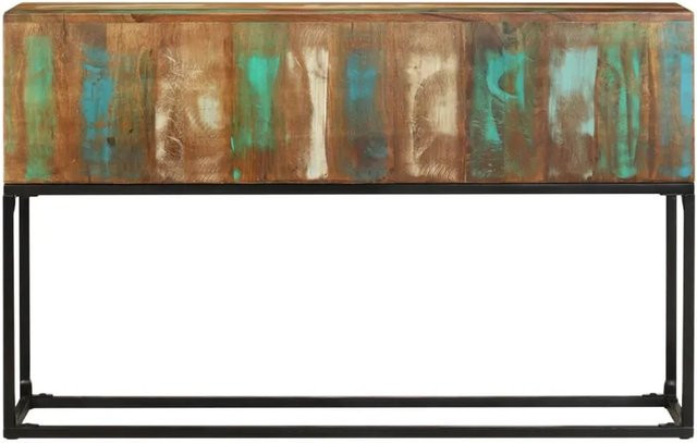 vidaXL Konsolentisch aus Massivholz in Braun im industriellen Design B/T/H: 120 x 30 x 75 cm - Bild 1