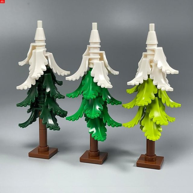 Yiran toy MOC Bausteine Pflanze Winterbaum Busch Kiefer, Konstruktionsstein, ab 6 Jahren - Bild 1