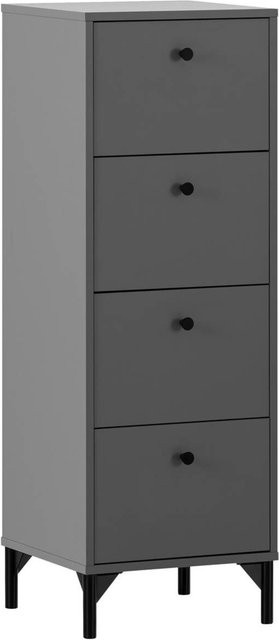 Kommode Smash von Möbelpartner in Anthrazit, B/H/T: 40,1 x 116,7 x 40 cm - Bild 1