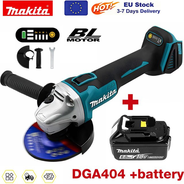 Makita DGA404 Bürstenloser Akku-Winkelschleifer für 18V LXT Akkus zum Polieren und Schneiden - Bild 1